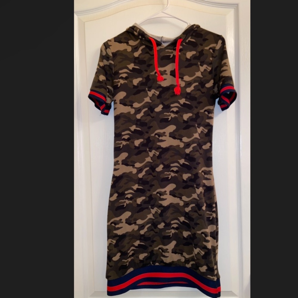 A Camo Hoodie Dress